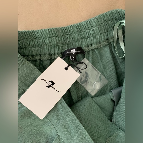 7 FOR ALL MANKIND Linen Blend Wide
Leg Cargo Pants - Picture 13 of 15